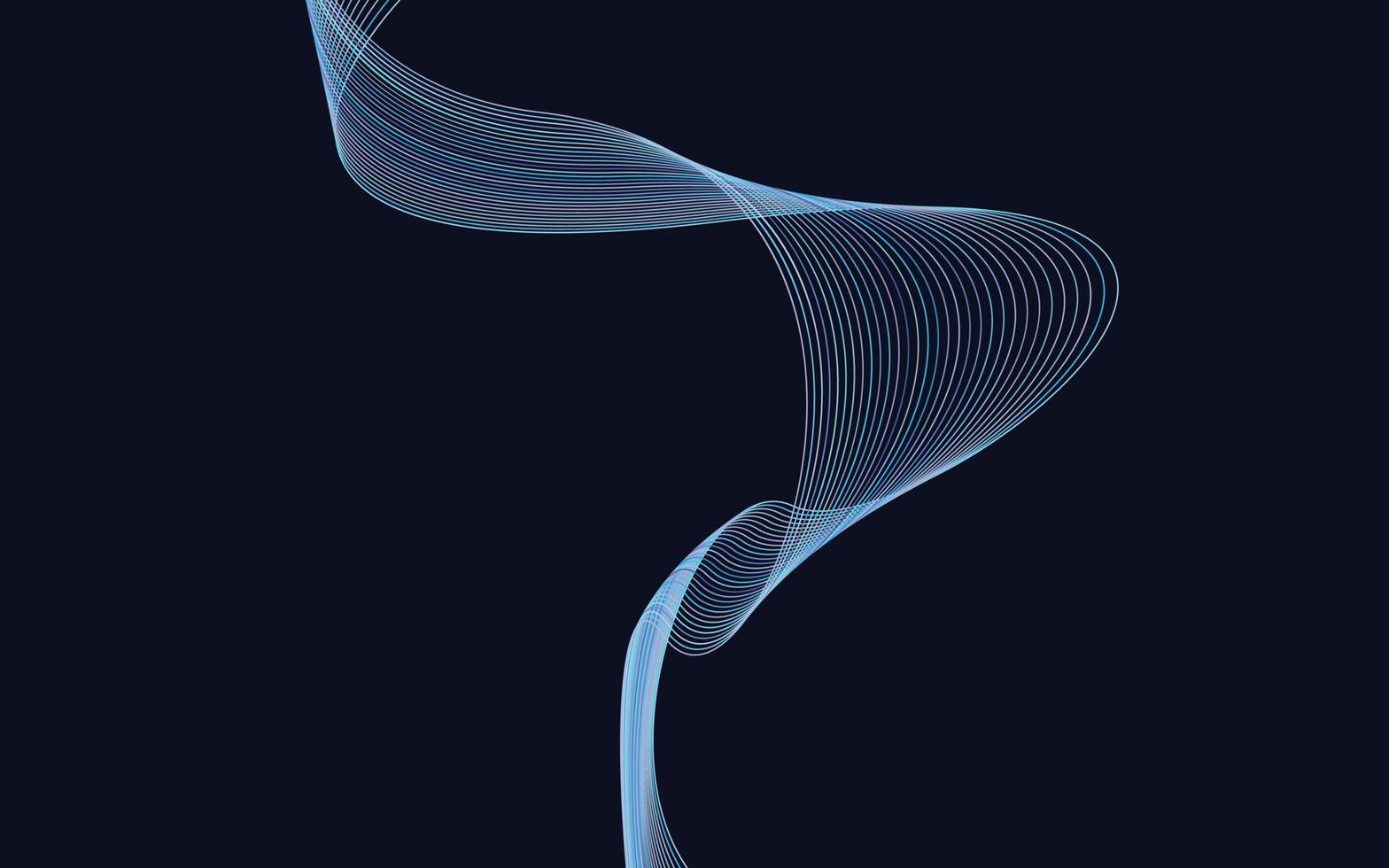Wave of the Colorful Lines colored lines. High resolution vector