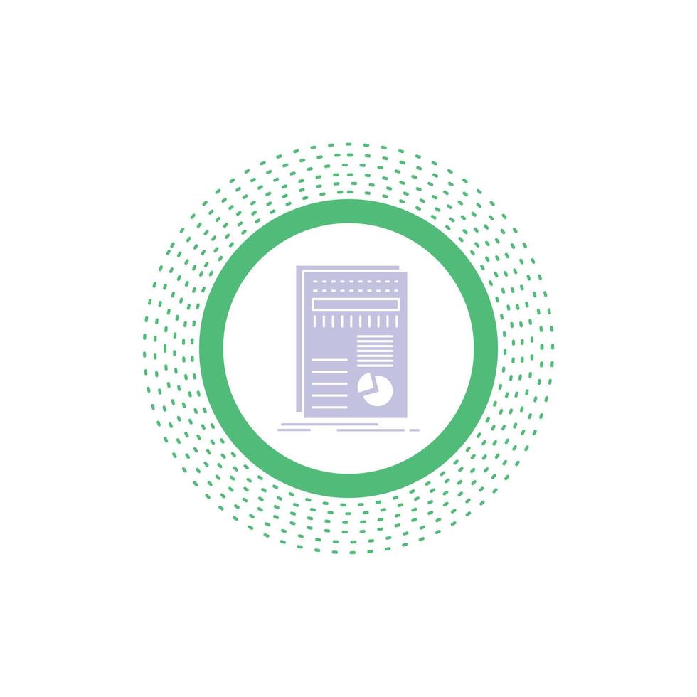 business. data. finance. report. statistics Glyph Icon. Vector isolated illustration