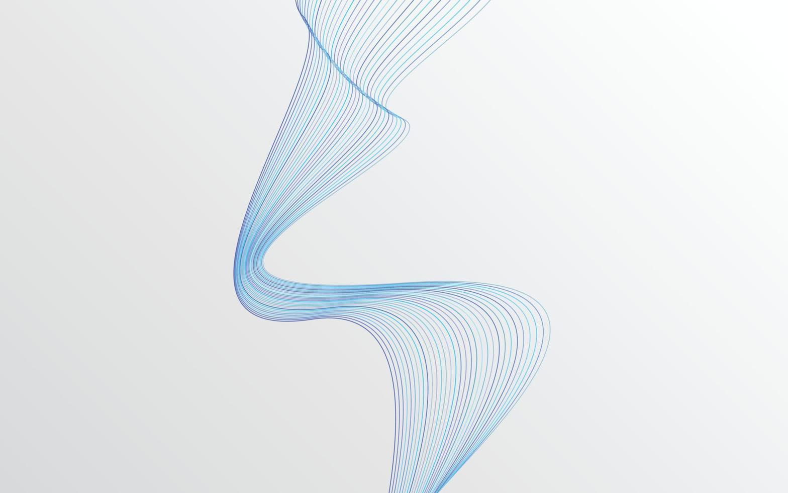 Wave of the blue colored lines. High resolution vector