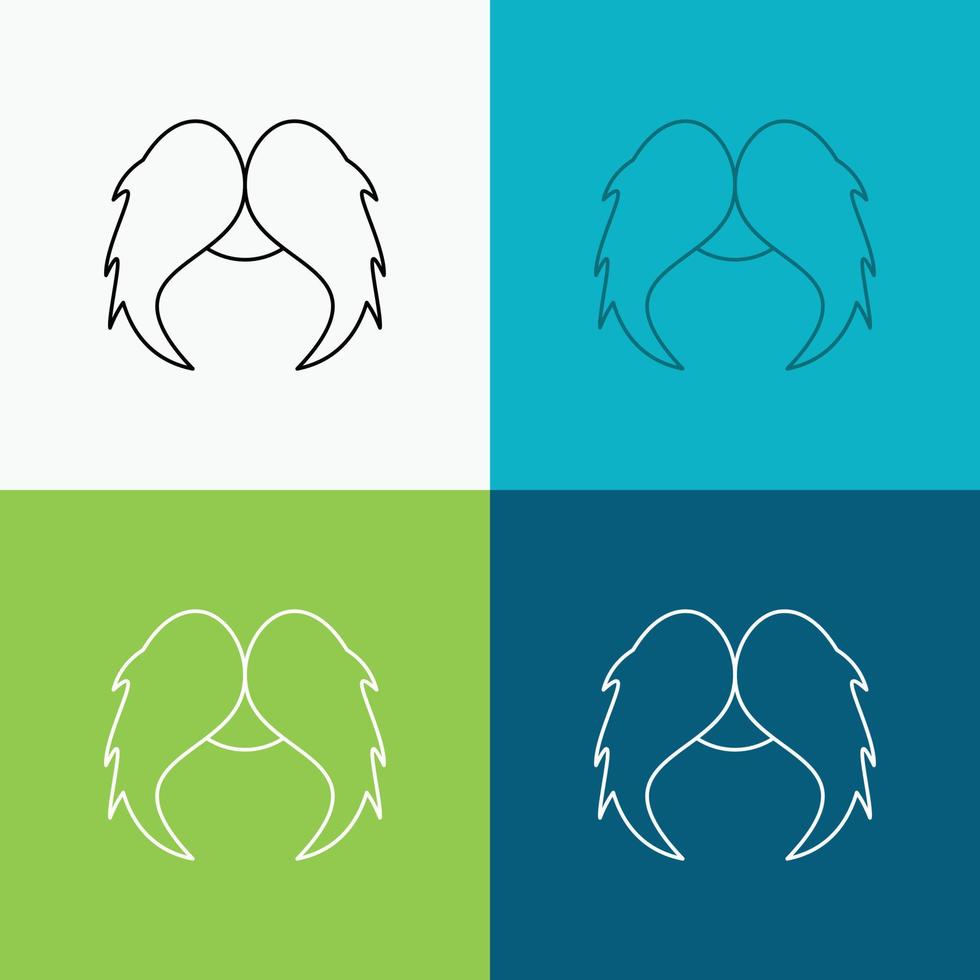 moustache. Hipster. movember. male. men Icon Over Various Background. Line style design. designed for web and app. Eps 10 vector illustration