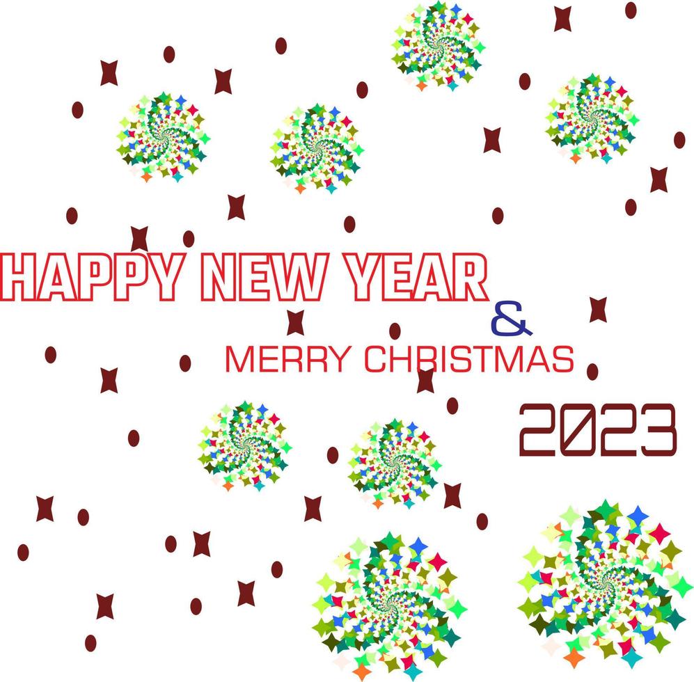 Christmas and new year theme with red star. vector