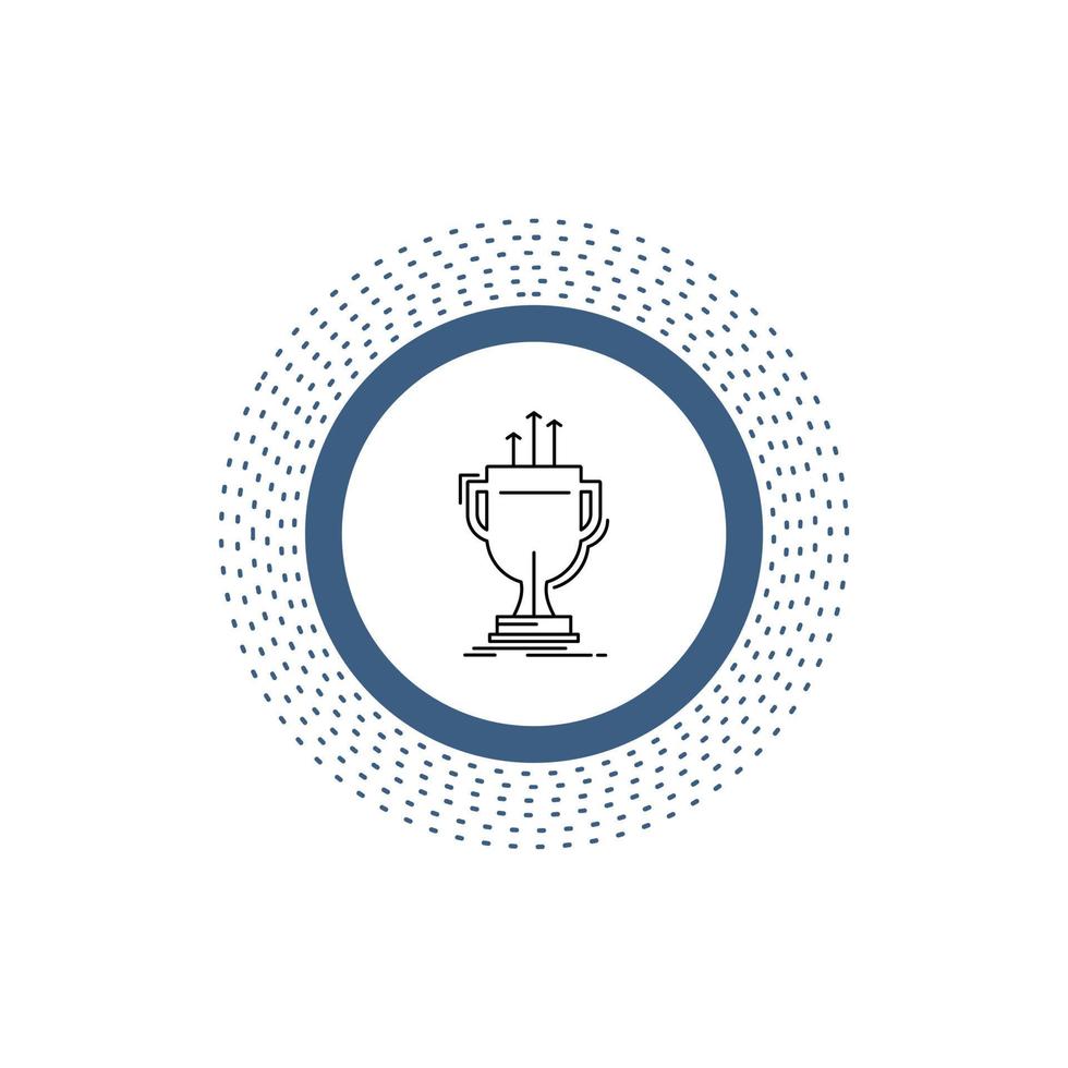 award. competitive. cup. edge. prize Line Icon. Vector isolated illustration