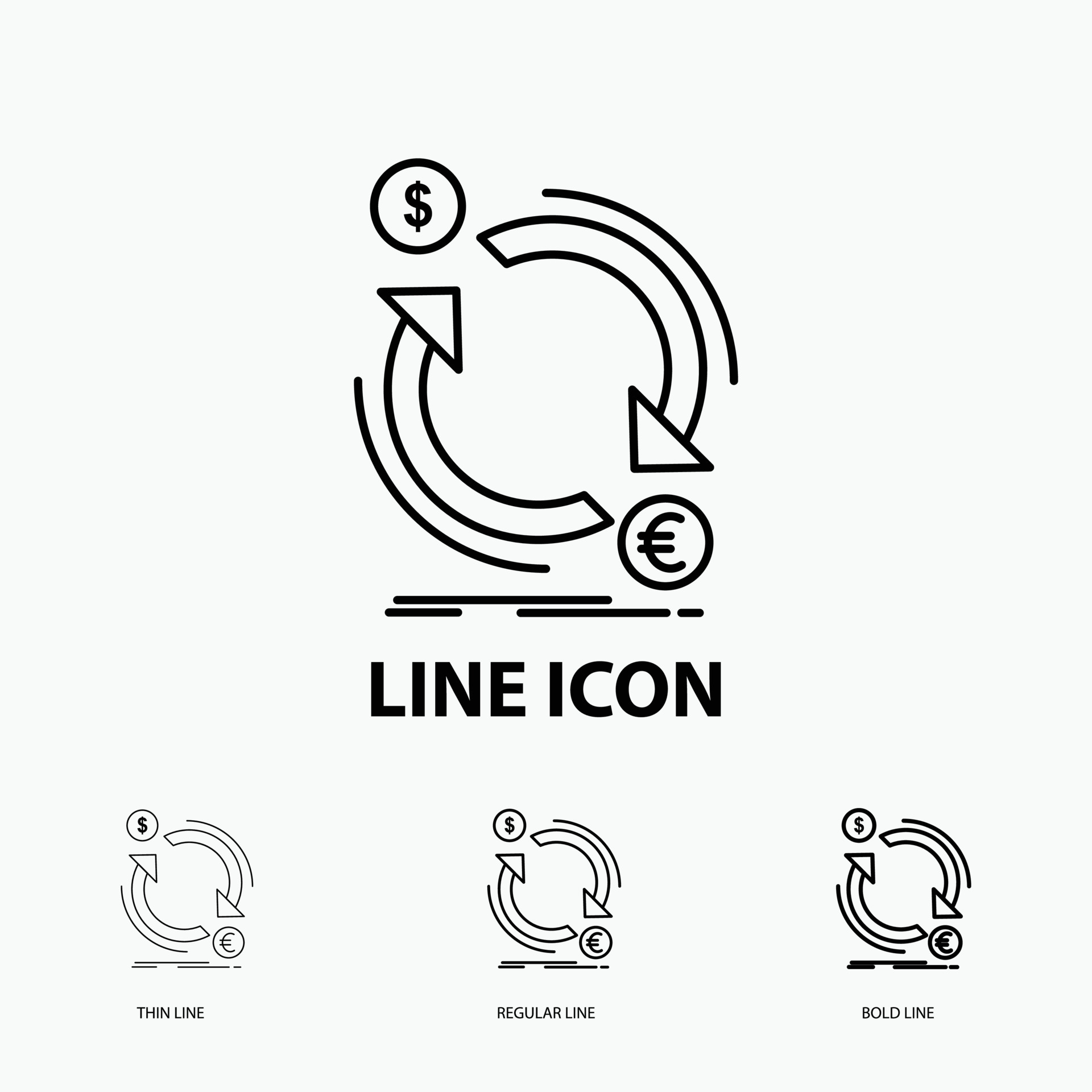 Exchange Currency Finance Money Convert Icon In Thin Regular And exchange-currency-finance-money-convert-icon-in-thin-regular-and