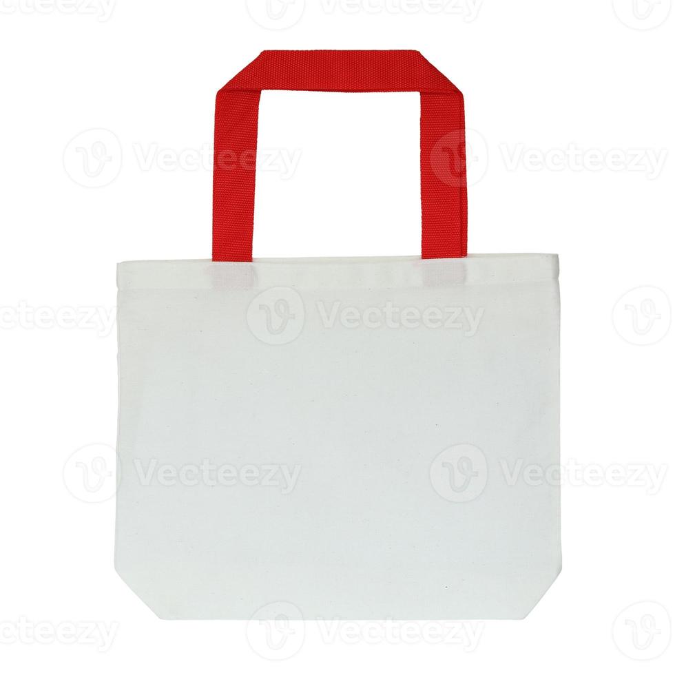 bolsa de tela aislada sobre fondo blanco con trazado de recorte foto