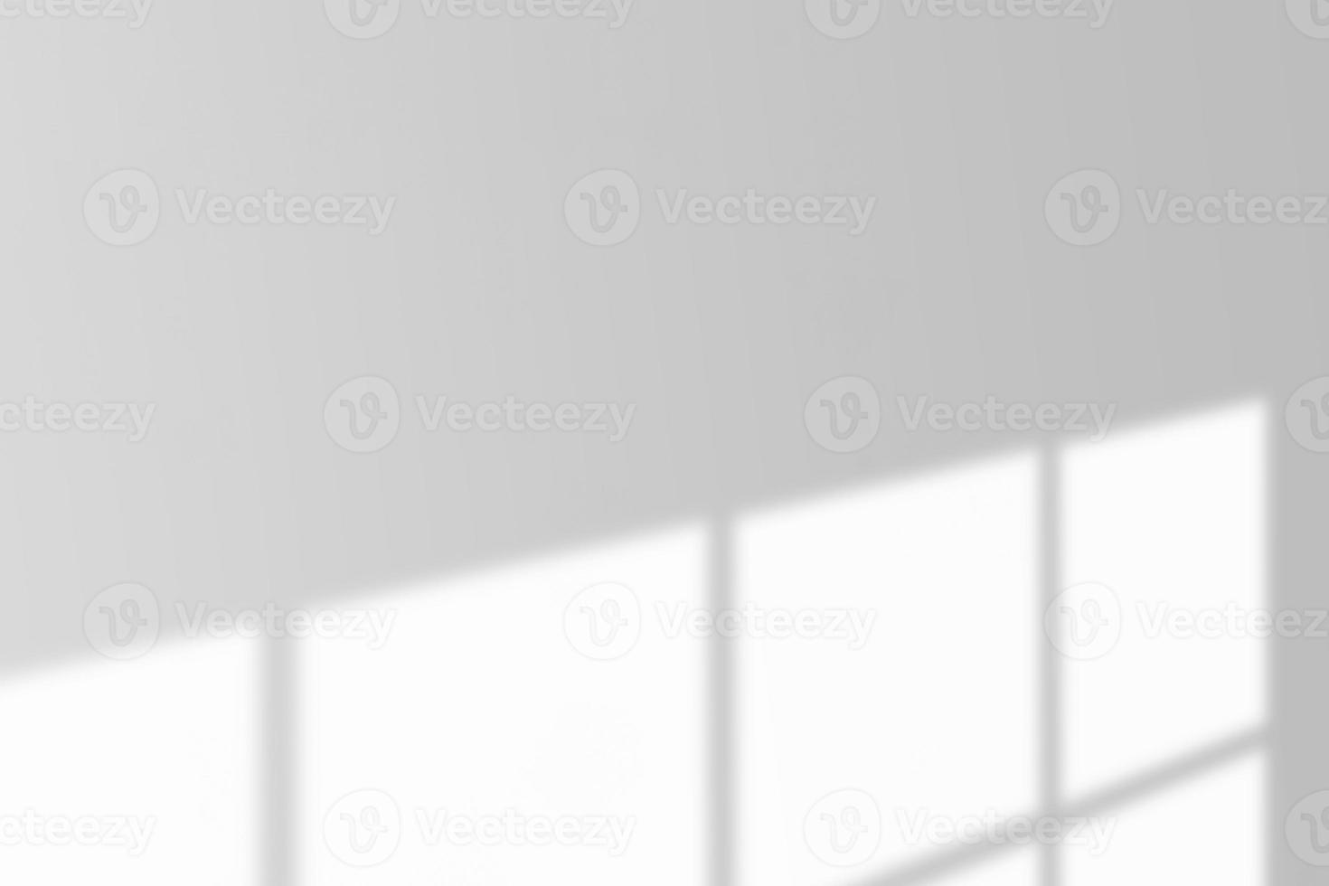 Window shadow drop on white wall background photo