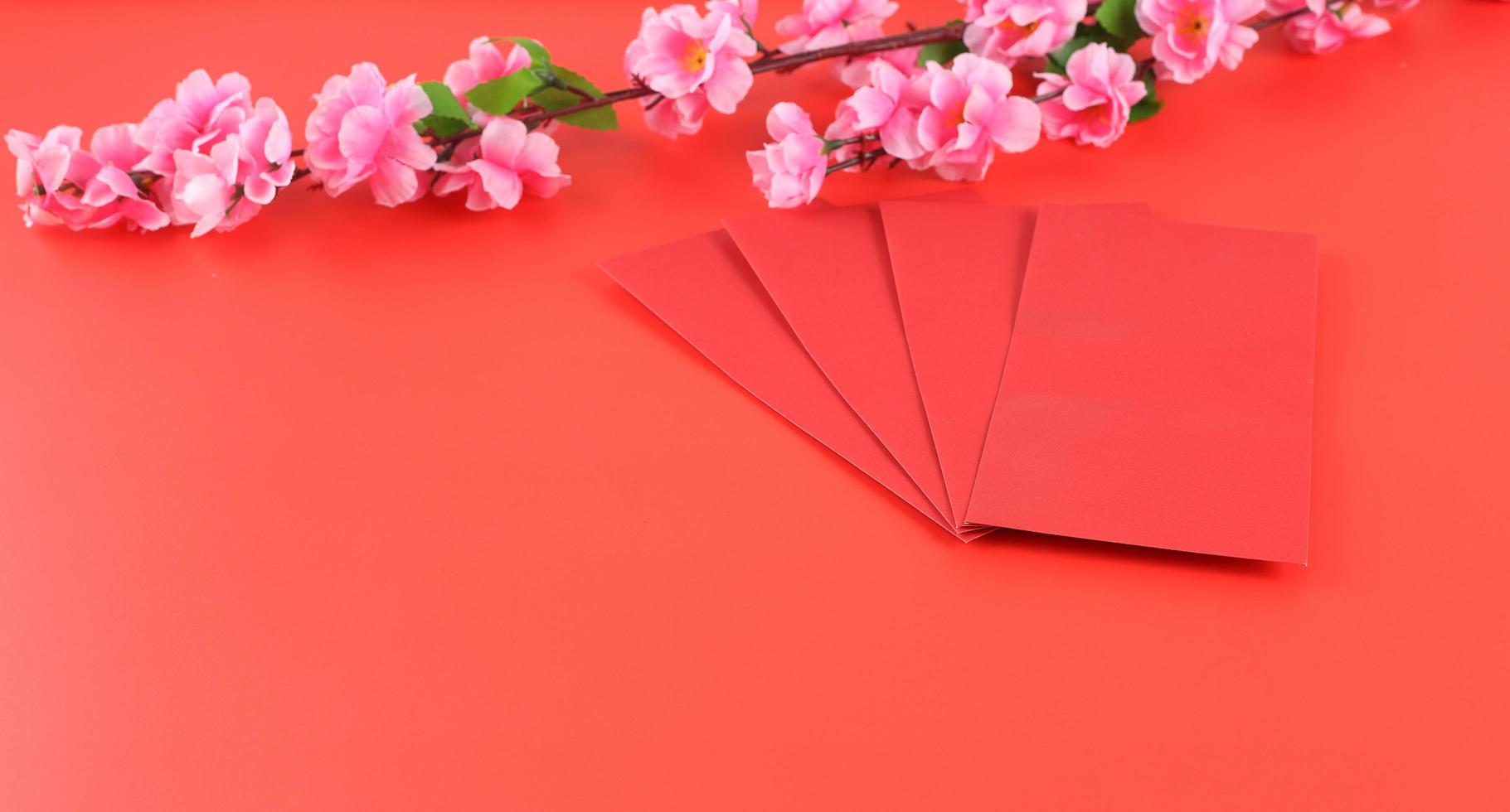 Happy chinese new year  red background photo
