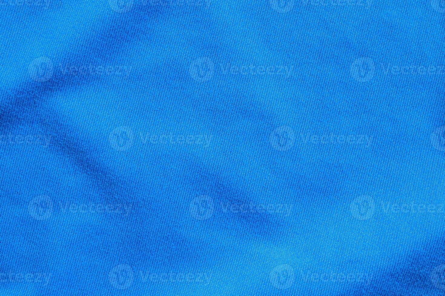 Blue football jersey clothing fabric texture sports wear background photo