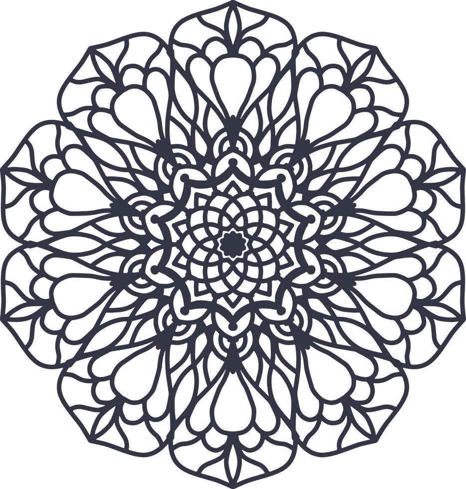 Laser cut Wedding Mandala template, vector