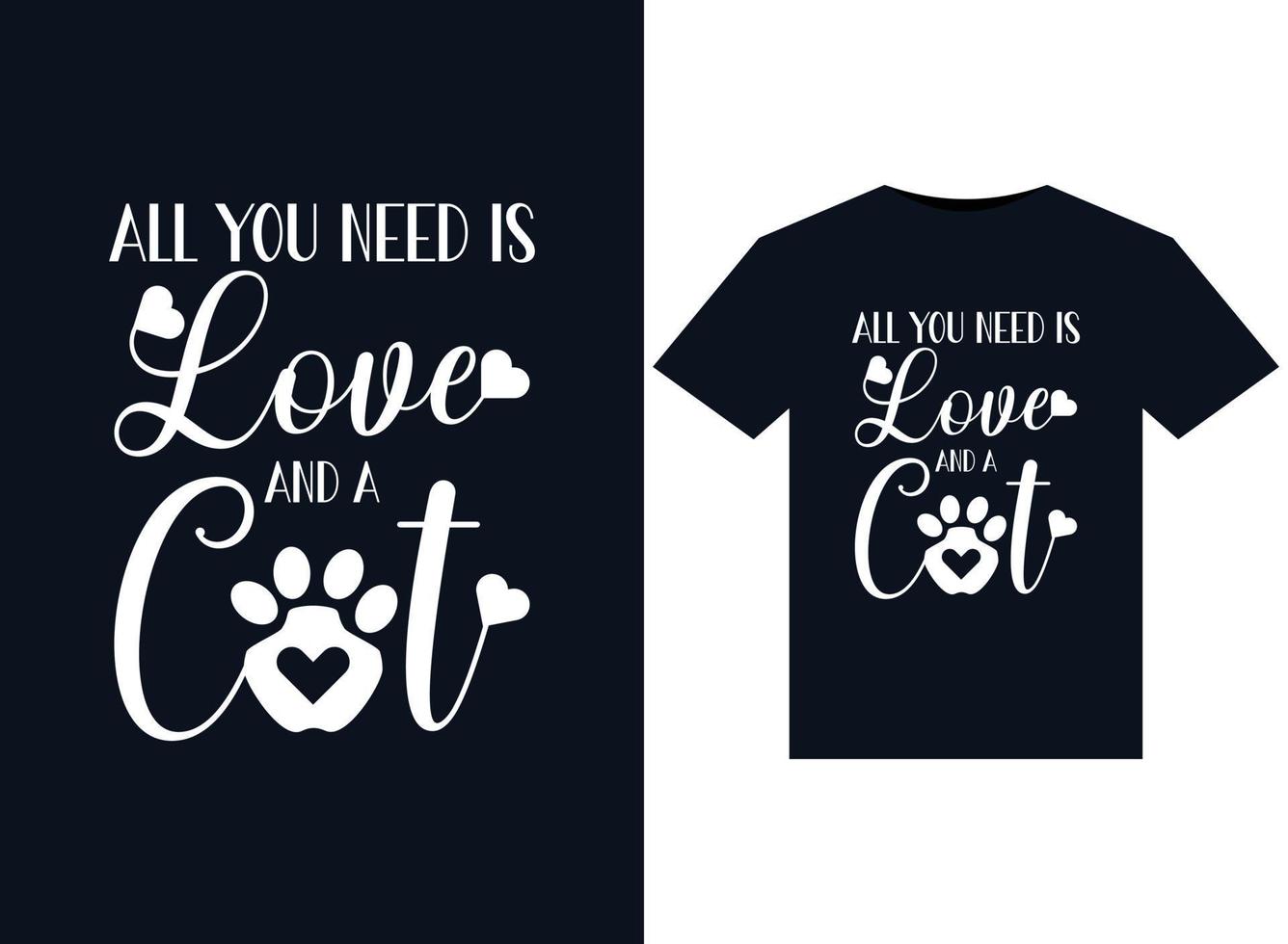 All you need is love illustrations for printready TShirts design