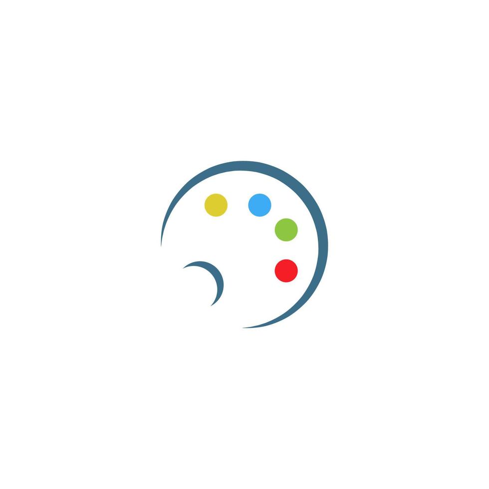 Paint icon logo design illustration vector