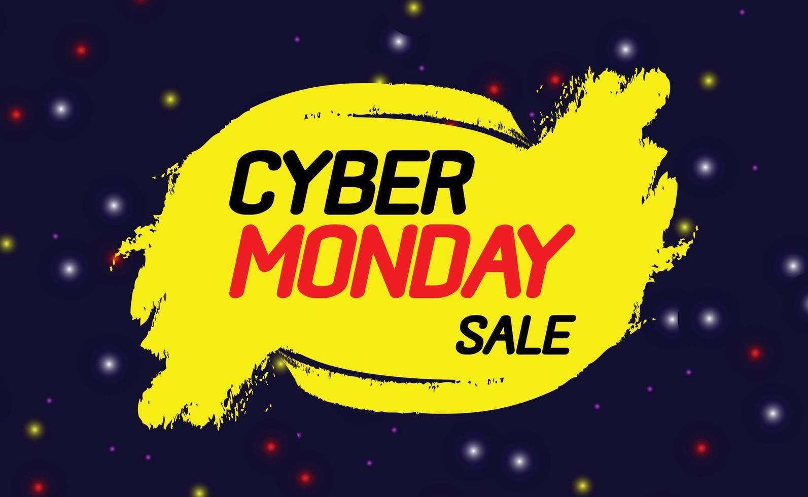 Cyber Monday sale poster. Commercial discount event banner. Cyber Monday textured. Vector business illustration. Cyber Monday vector illustration. Cyber Monday sale banner layout design