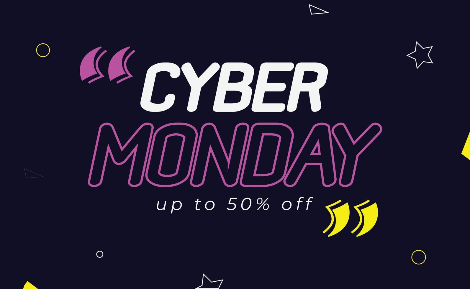 Cyber Monday sale poster. Commercial discount event banner. Cyber Monday textured. Vector business illustration. Cyber Monday vector illustration. Cyber Monday sale banner layout design