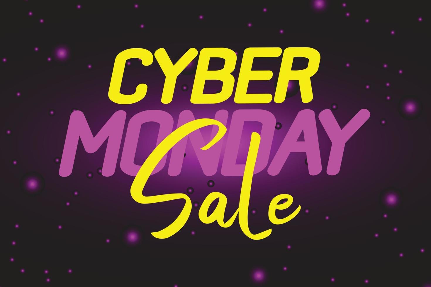 Cyber Monday sale poster. Commercial discount event banner. Cyber Monday textured. Vector business illustration. Cyber Monday vector illustration. Cyber Monday sale banner layout design