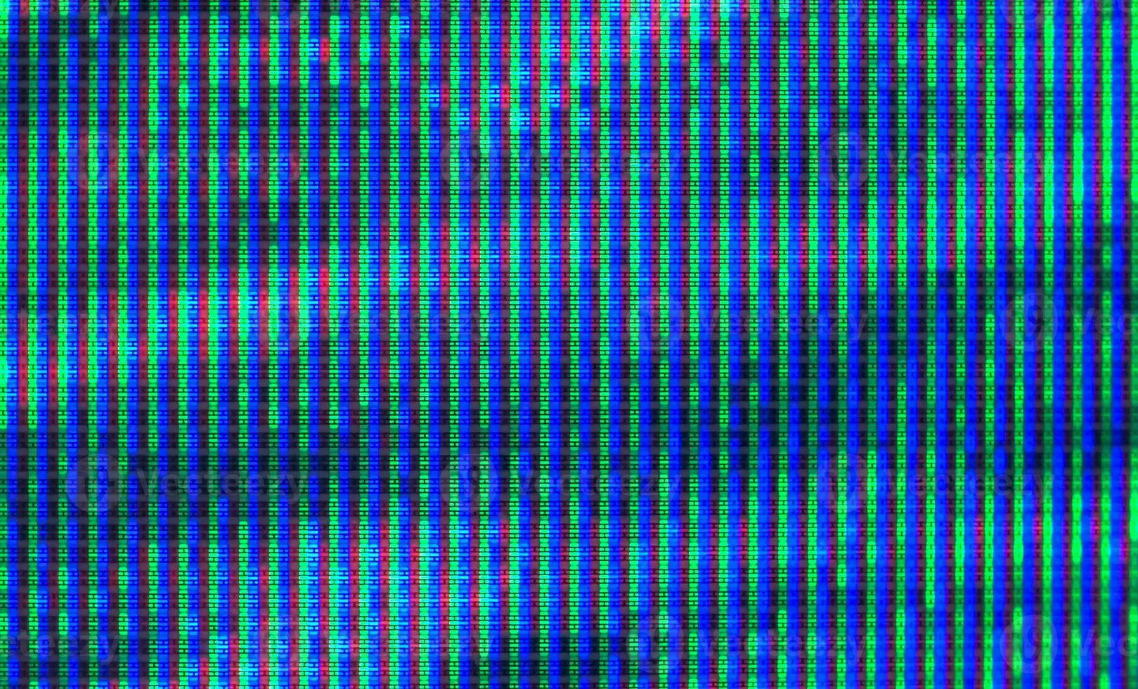 Close up view at a plasma tv while showing television activity. photo