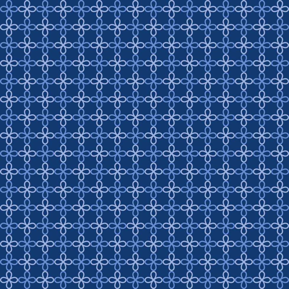 Seamless geometric pattern with four-leaf cell. vector illustration