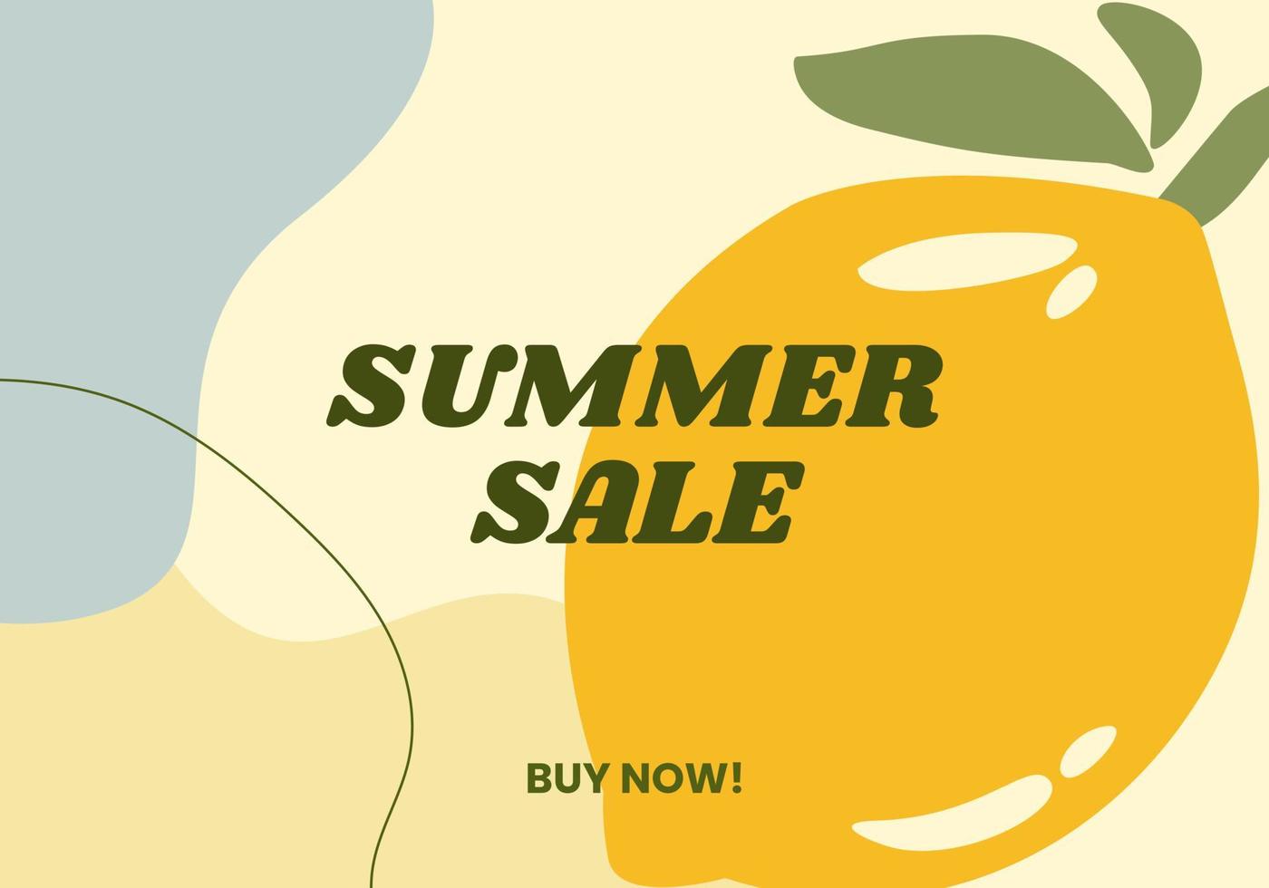 Summer Sale Banner Illustration vector