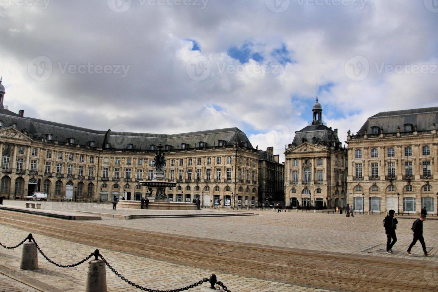 A view of the City of Bordeaux in France photo