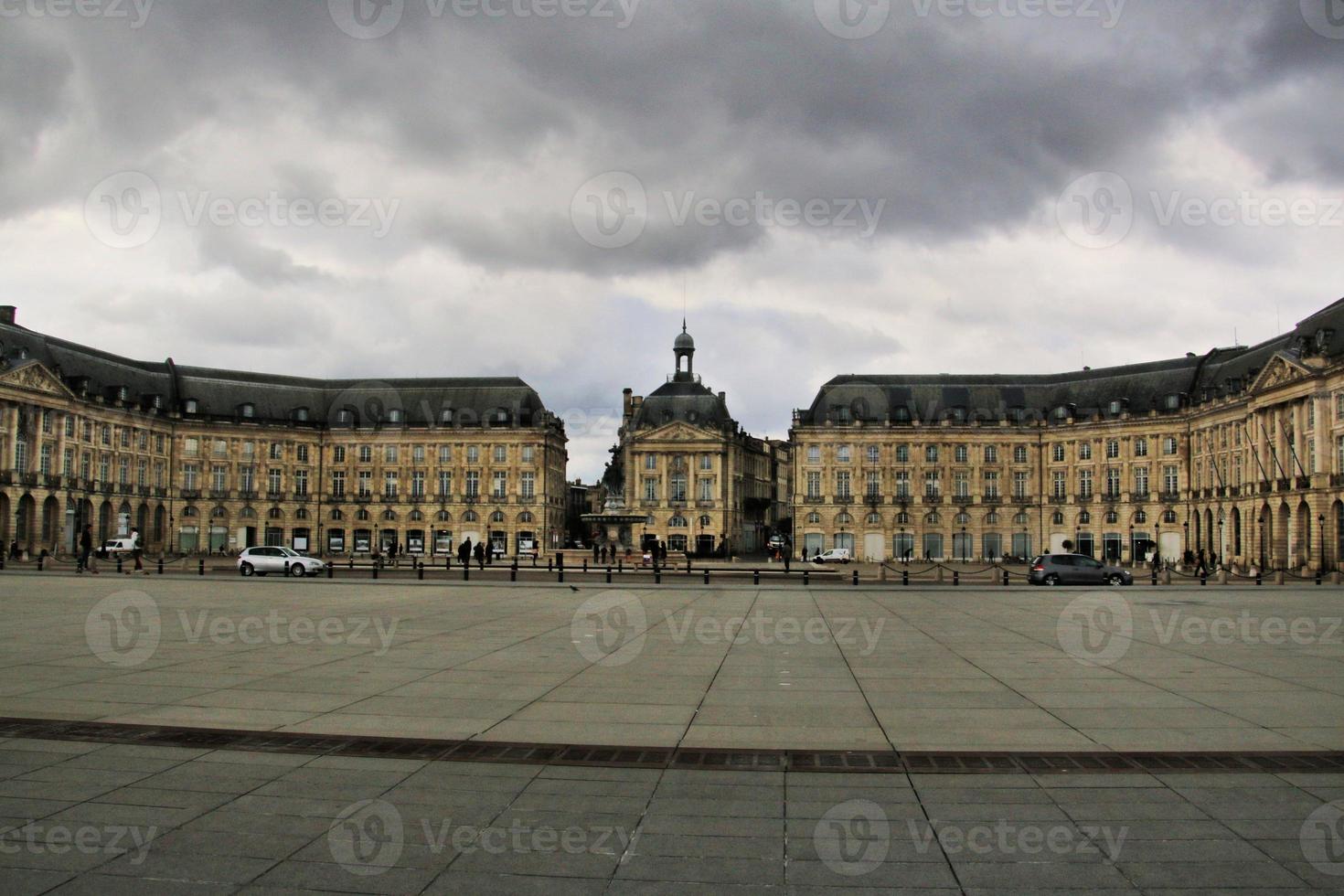 A view of the City of Bordeaux in France photo