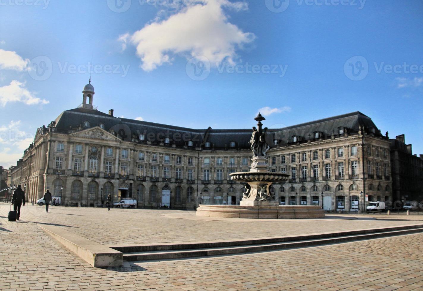 A view of the City of Bordeaux in France photo