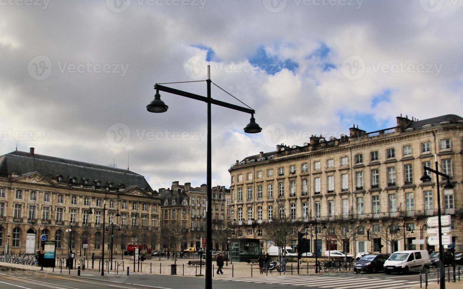 A view of the City of Bordeaux in France photo