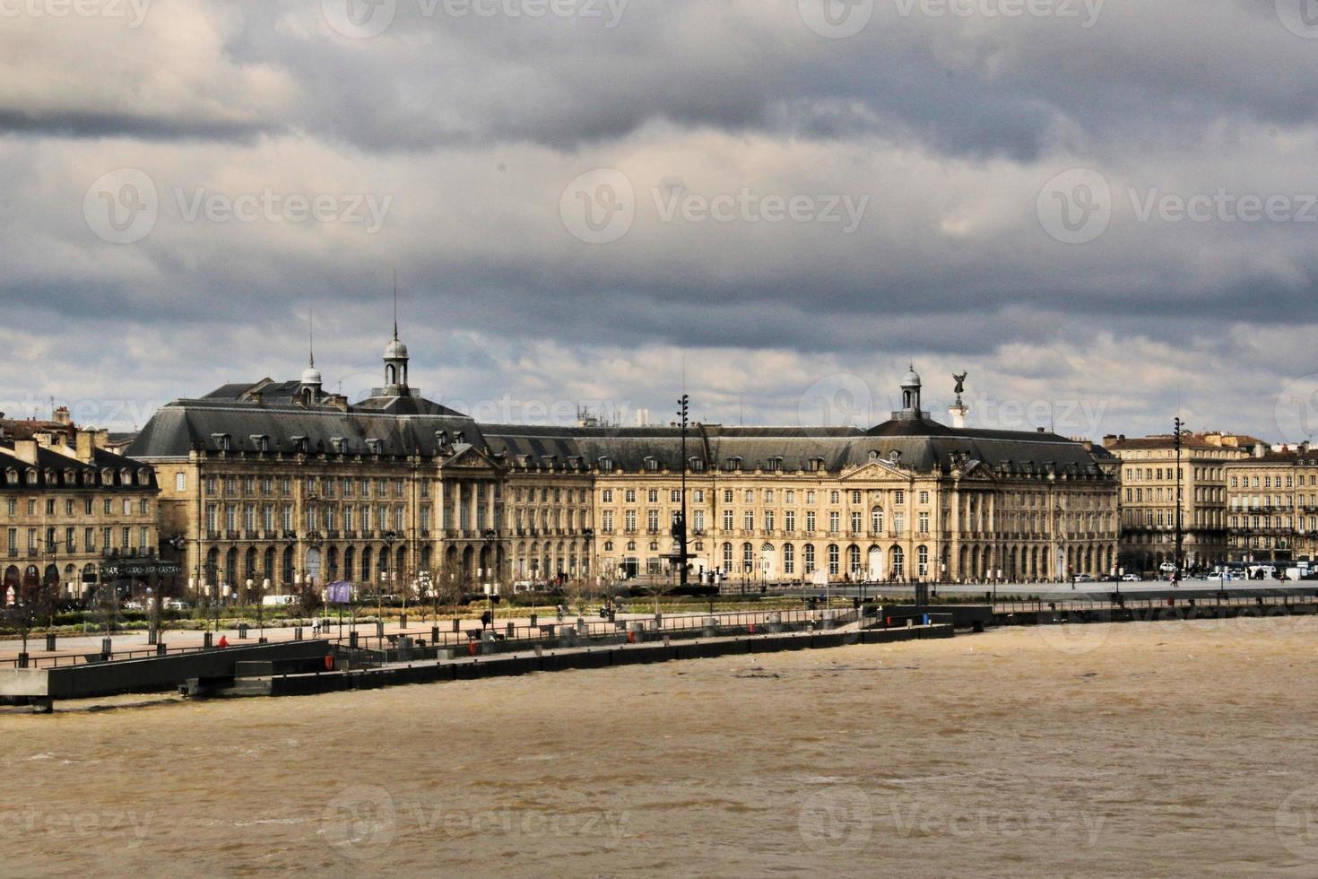 A view of the City of Bordeaux in France photo