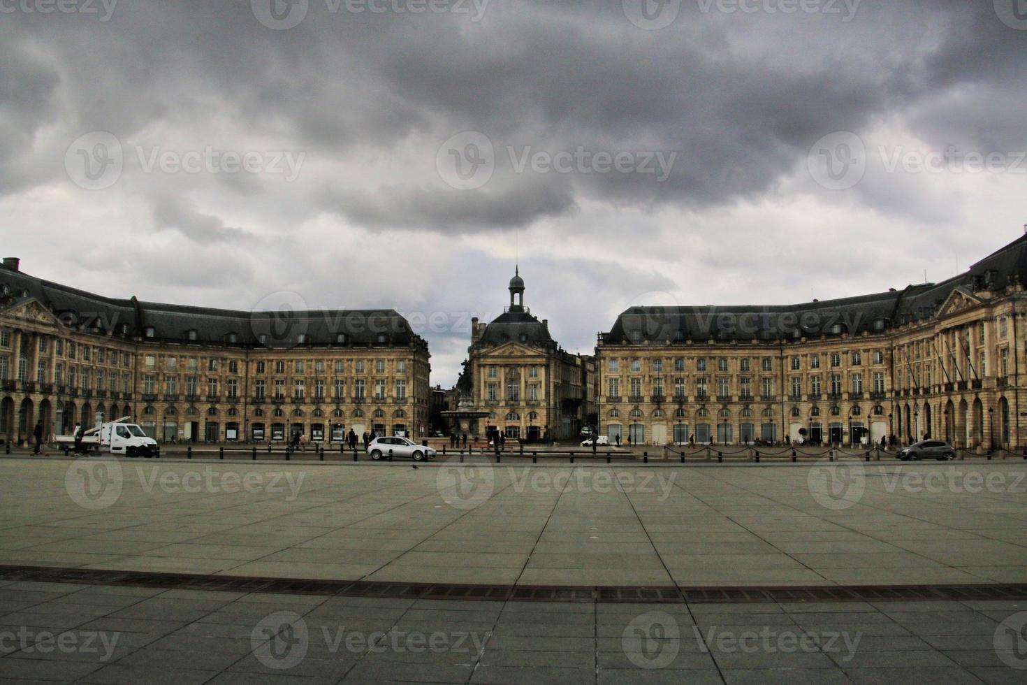 A view of the City of Bordeaux in France photo