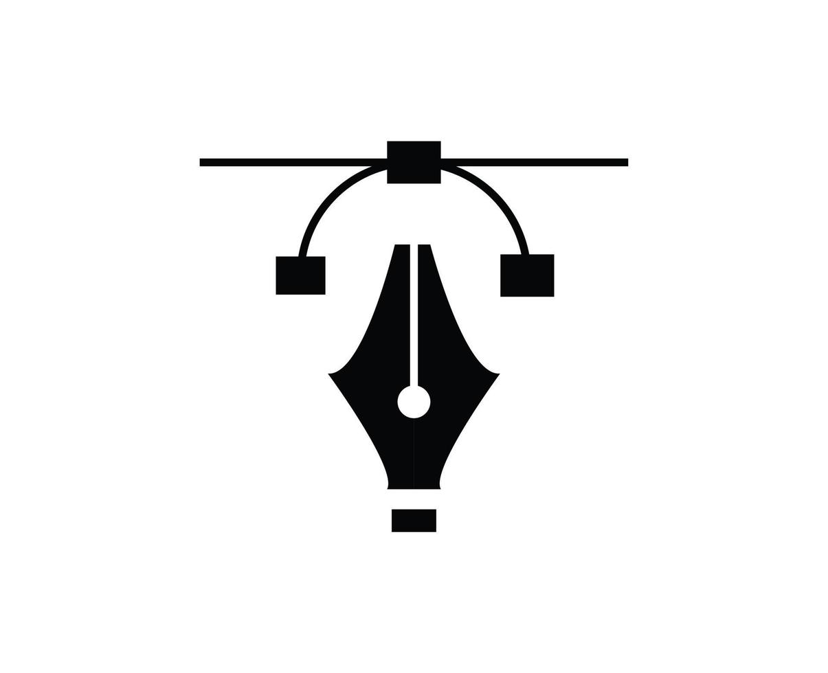 Fountain pen nib icon vector image