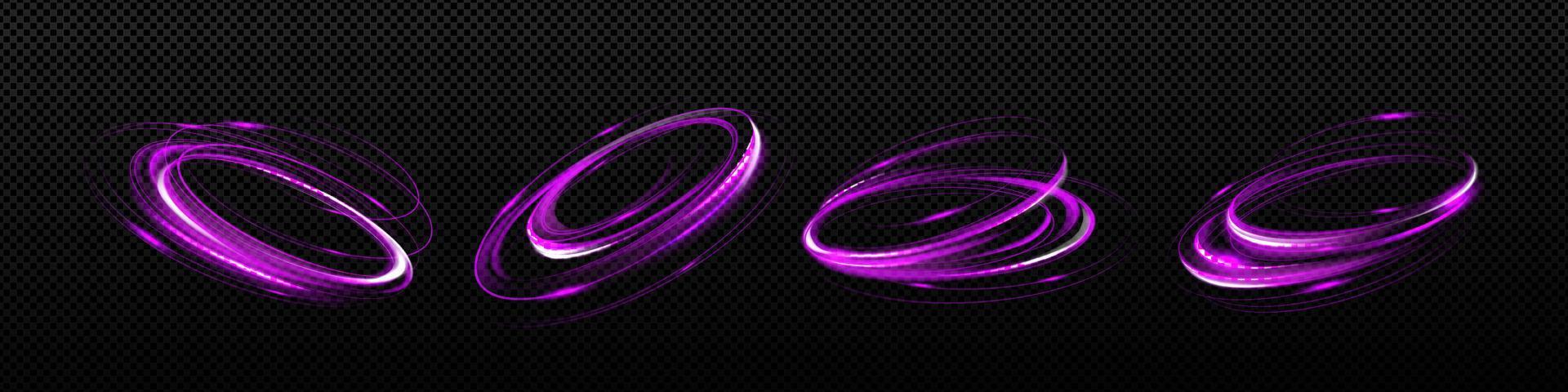 Glow spinning circles, speed, circle motion effect vector