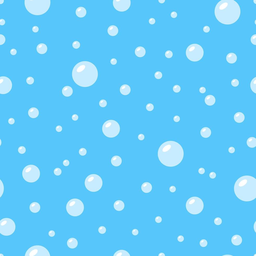 Seamless pattern with bubbles. Vector illustration