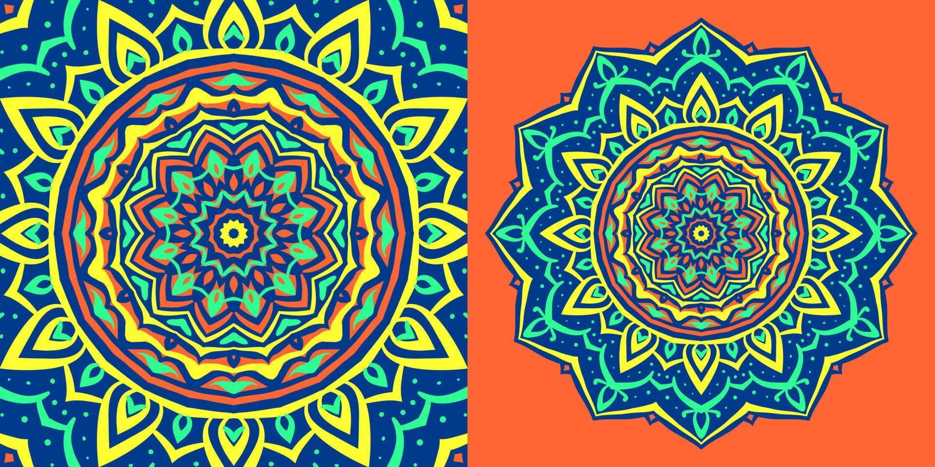 abstract round mandala traditional texture design vintage background for web or print vector element