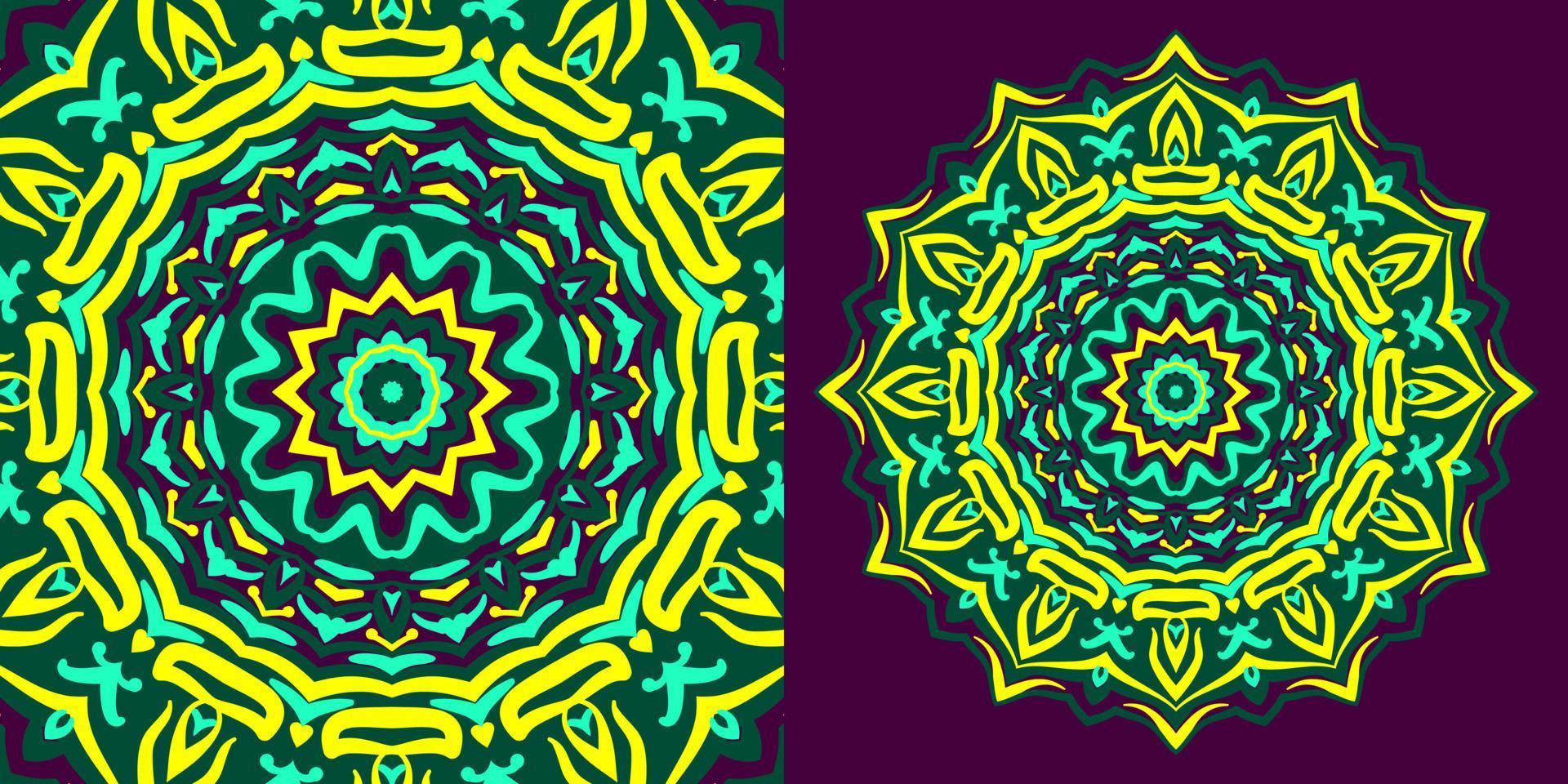 abstract round mandala traditional texture design vintage background for web or print vector element