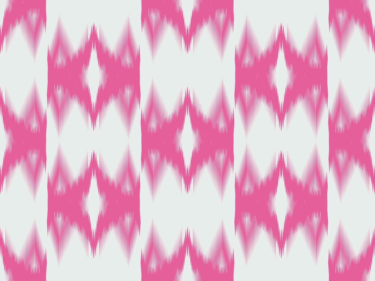 Ikat pattern emboidery style vector