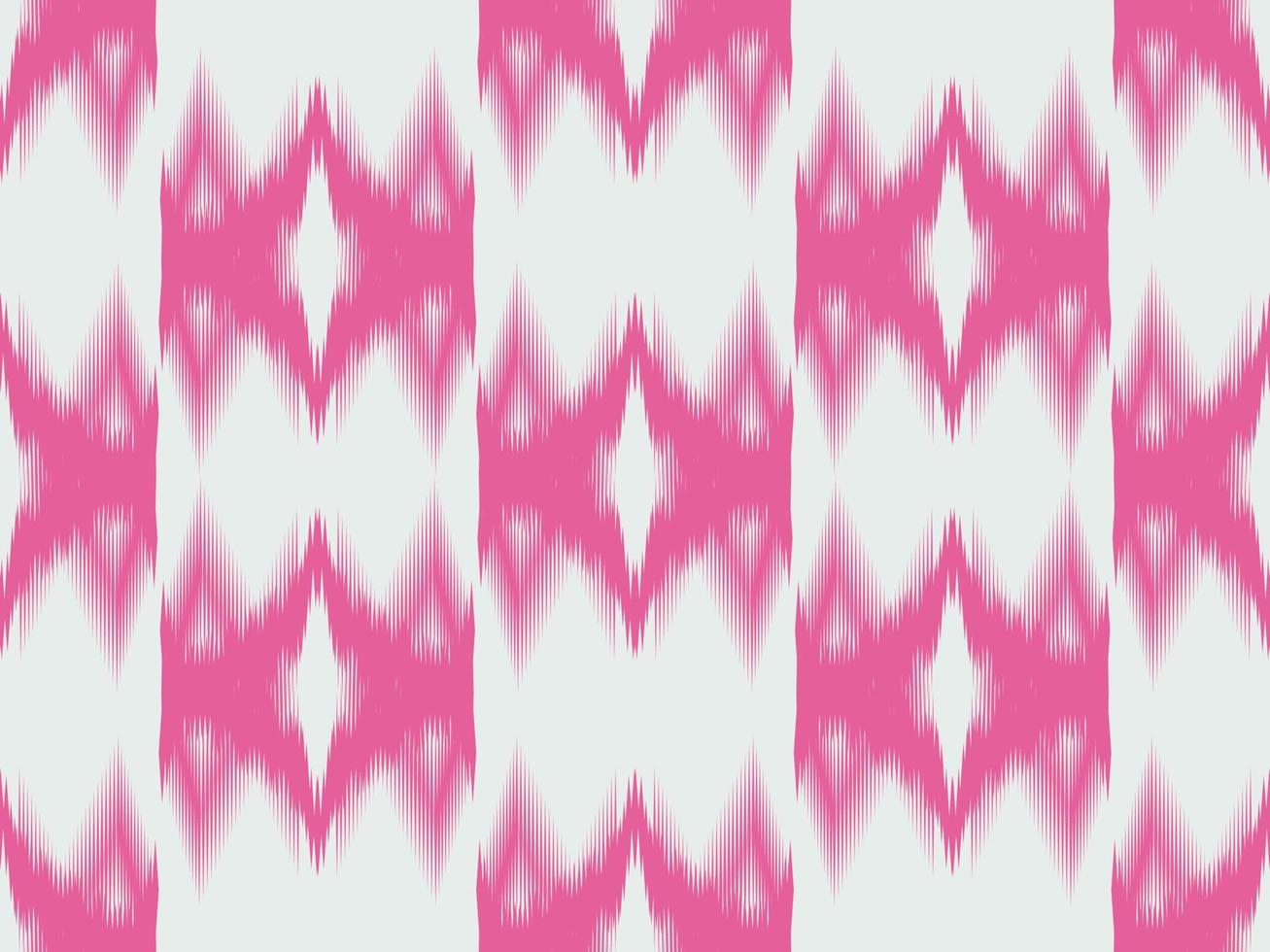 Ikat pattern emboidery style vector