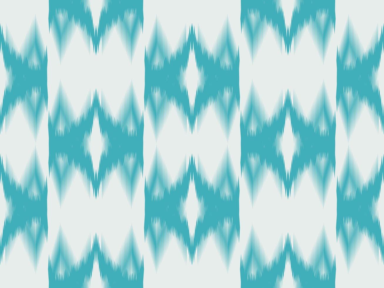 Ikat pattern emboidery style vector