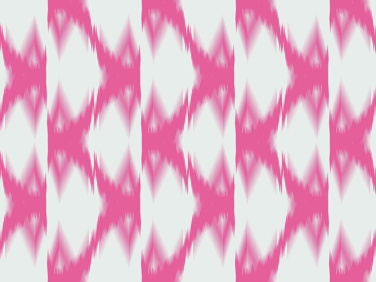 Ikat pattern emboidery style vector