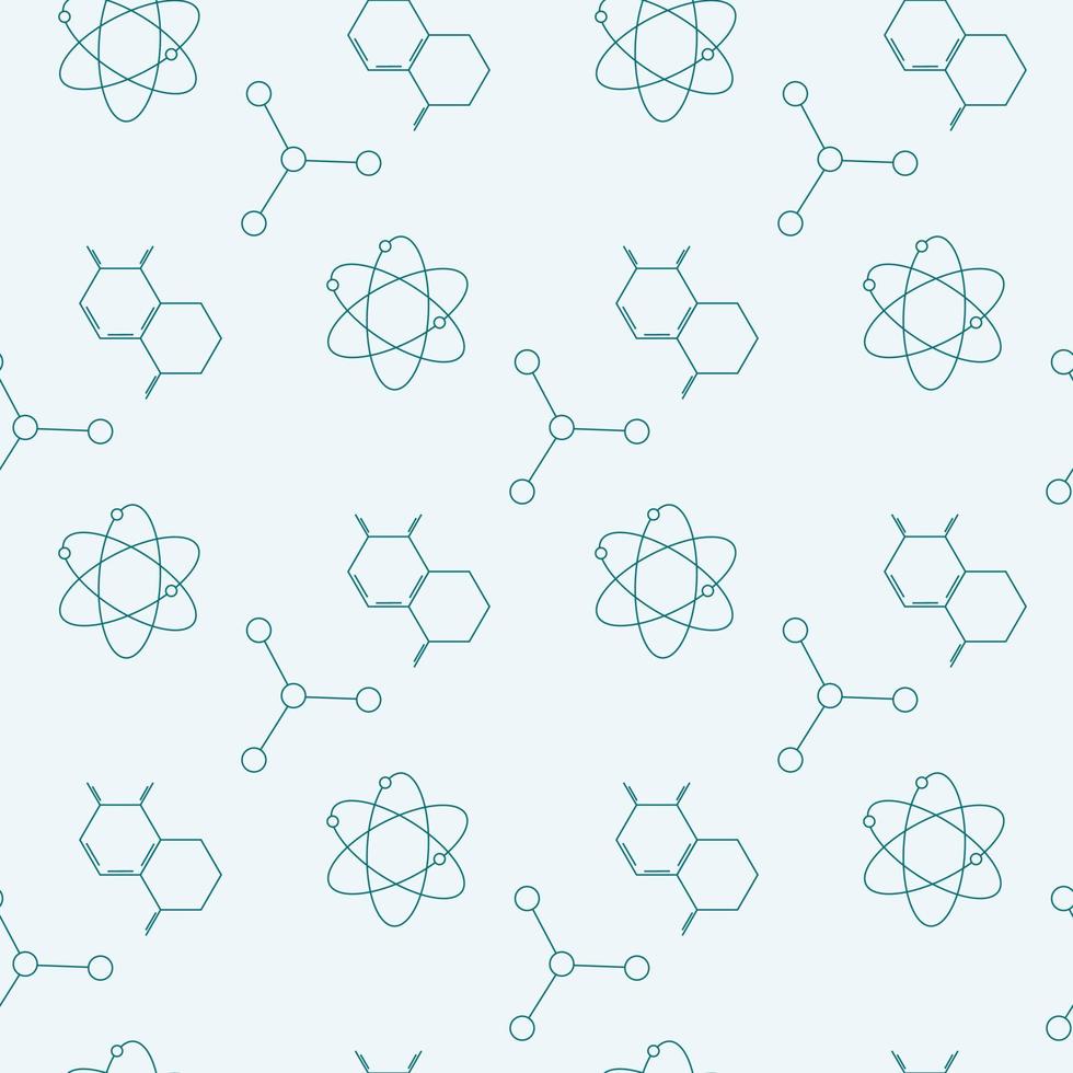 science icons pattern vector