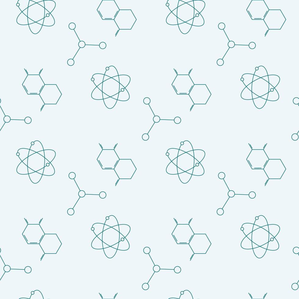 science icons pattern vector