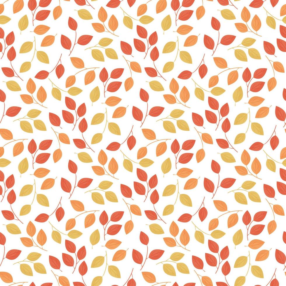 autumn leaves pattern vector