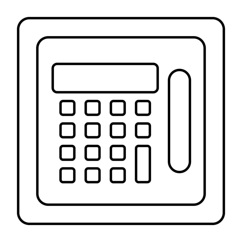 Editable design icon of atm vector