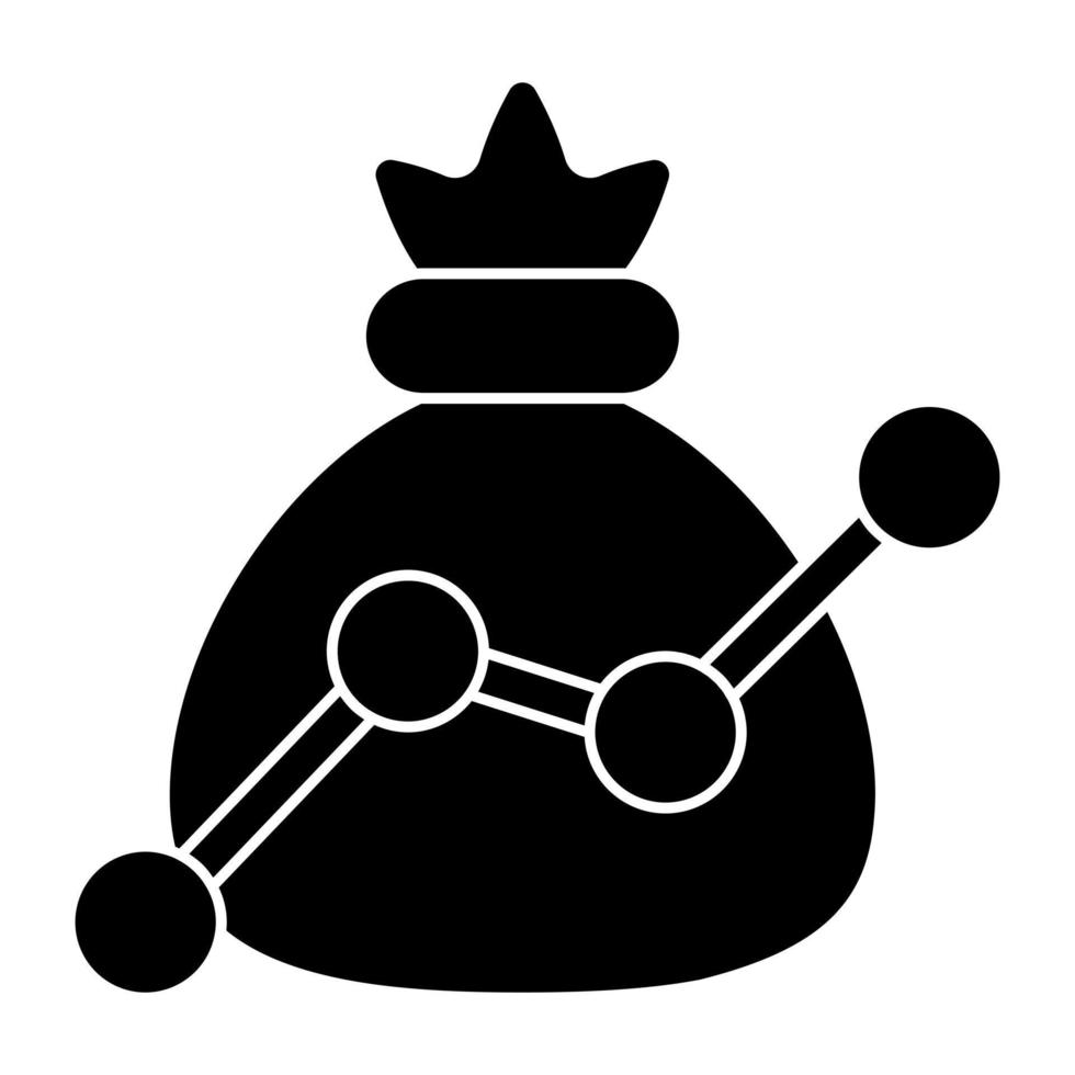 Financial Analytics icon, editable vector