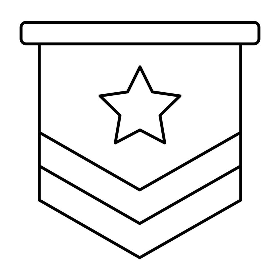 An icon design of ranking badge vector