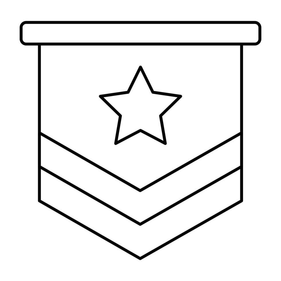 An icon design of ranking badge vector