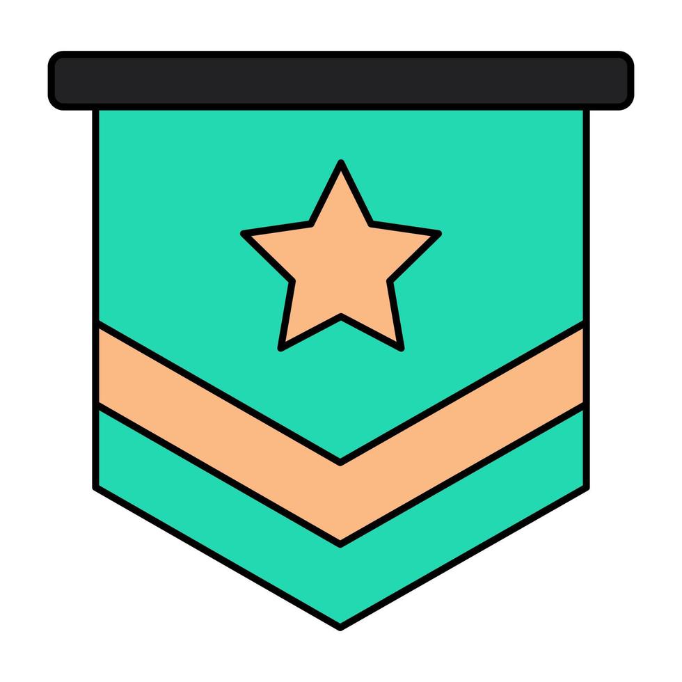 un diseño de icono de insignia de clasificación vector