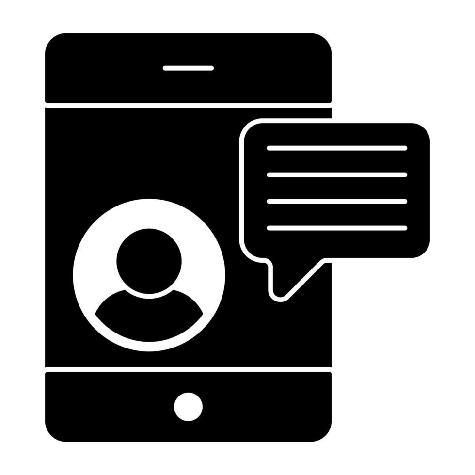 Mobile video call icon in trendy design vector