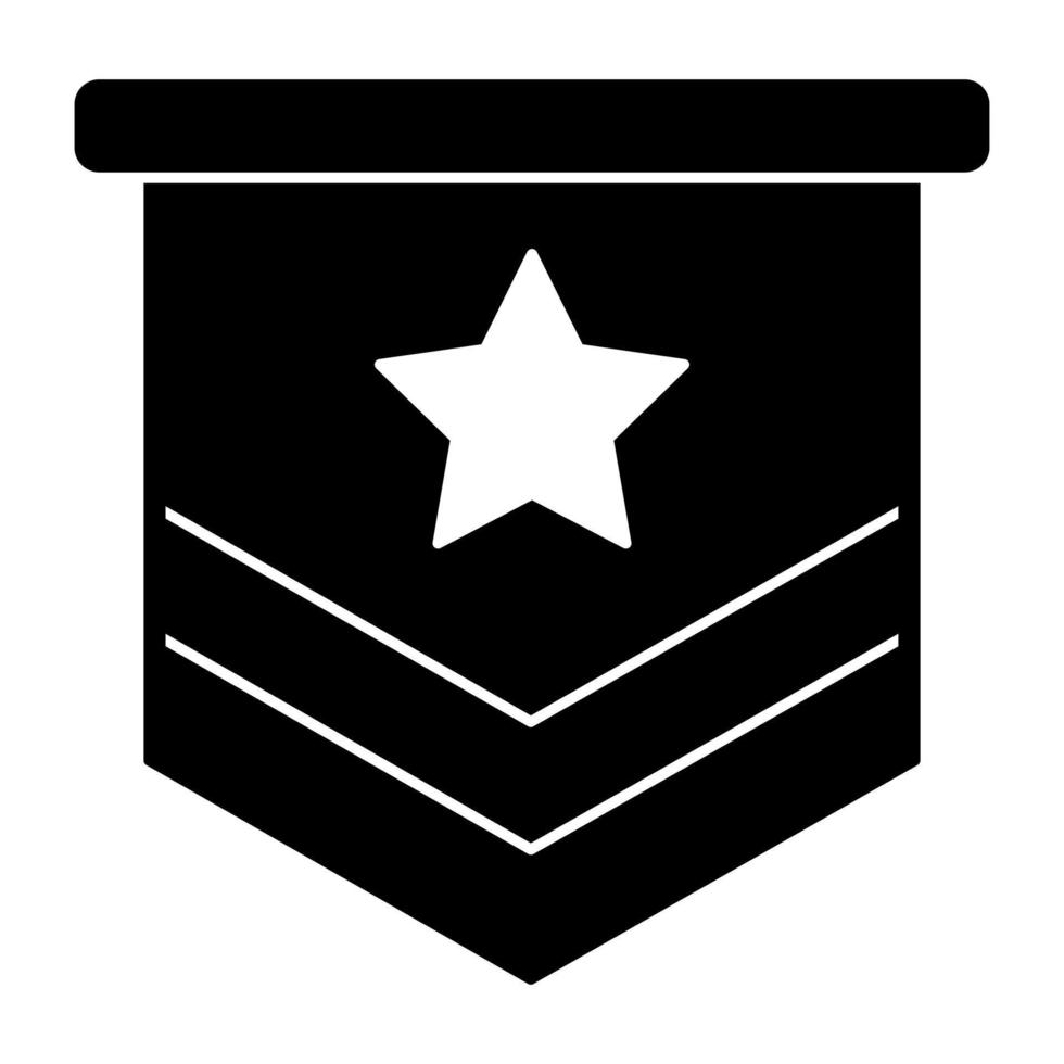 un diseño de icono de insignia de clasificación vector