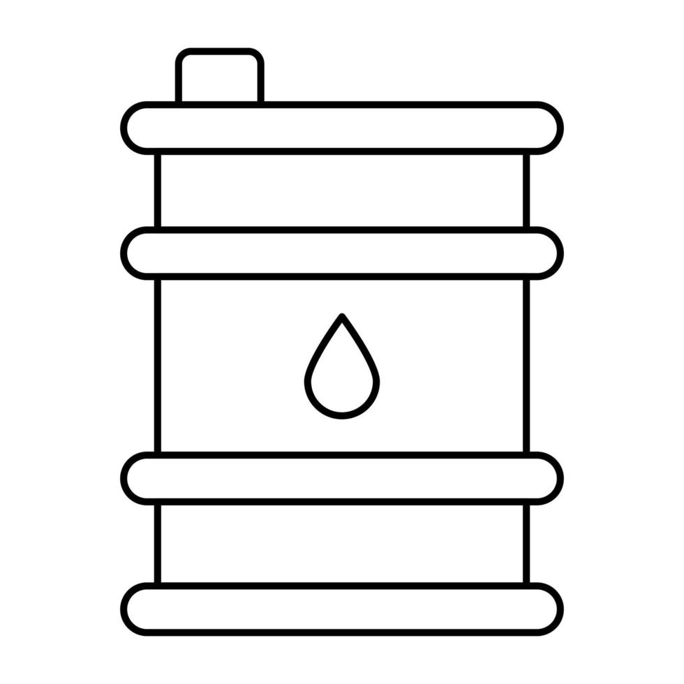 icono de diseño perfecto del tambor de aceite vector