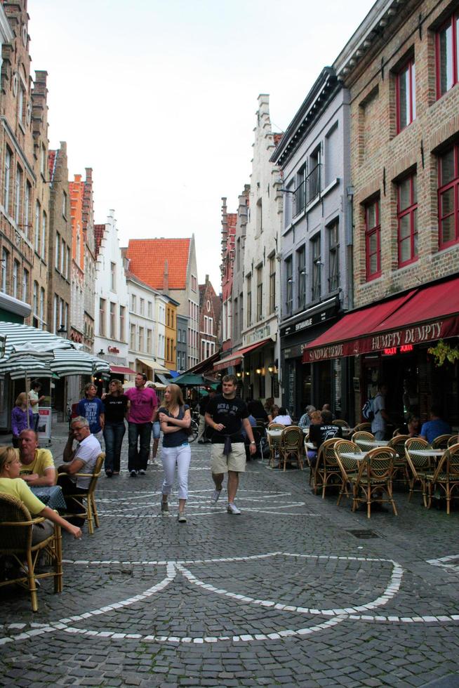 Bruges in Belgium in July 2009. A view of the Town of Bruges in Belgium photo