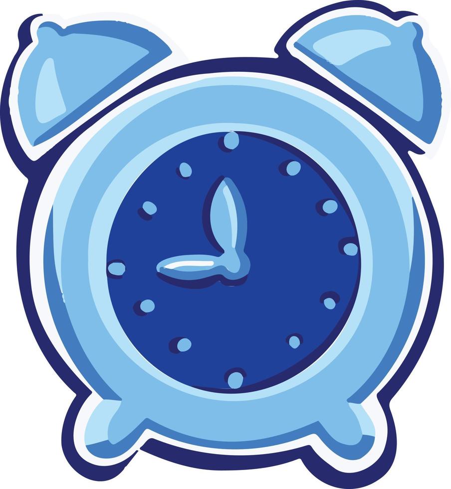 Symbol icon vector cyan blue sound clock timer reminder
