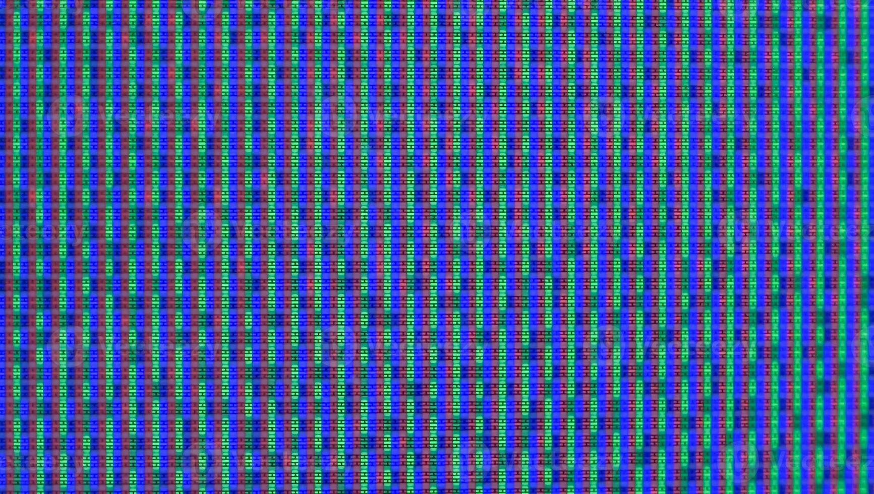 Close up view at a plasma tv while showing television activity. photo