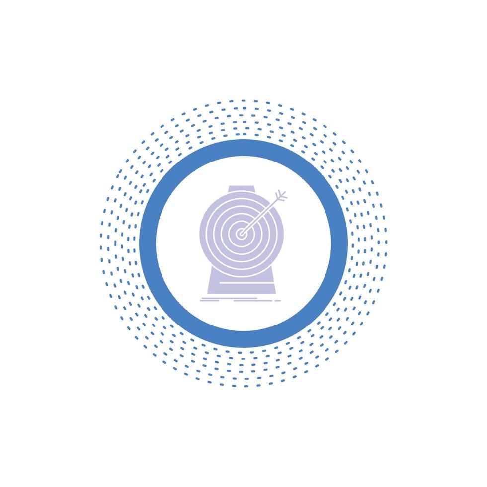 Aim. focus. goal. target. targeting Glyph Icon. Vector isolated illustration
